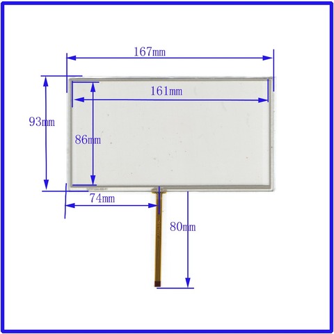 Zhiysun – panneaux d'écran tactile 7 pouces, 167mm x 93mm, pour GPS ou usage commercial, nouveau ► Photo 1/1