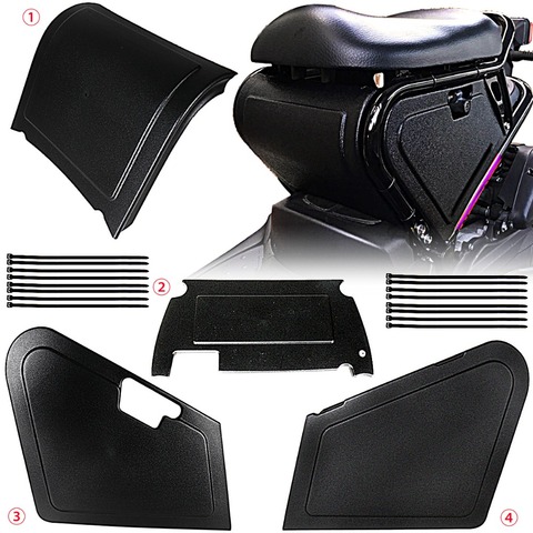 Panneaux de corps noirs sous le siège de stockage de moto pour modèles Honda Ruckus / Zoomer NPS50 ► Photo 1/6