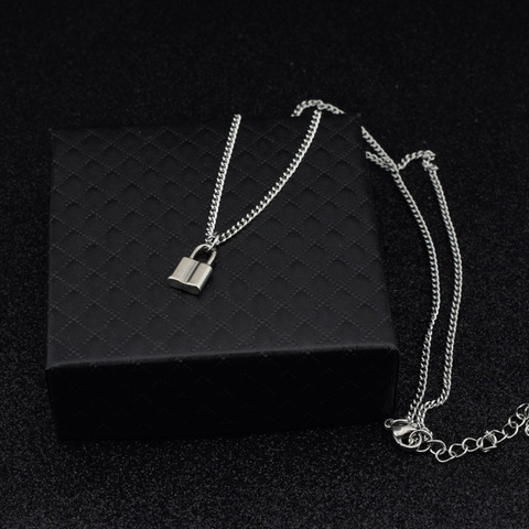 Collier avec pendentif en acier inoxydable pour homme et femme, chaîne de chandail, ras du cou, Punk, Rock, Hip Hop, cadeaux ► Photo 1/6