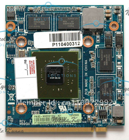 Carte vidéo Geforce GT 100% M GT240M 240, 1 go DDR3, MXM II, VGA, pour ASUS M90GN, Acer, Aspire, N10P-GS-A2 go, 5520 go, 5920 ► Photo 1/2
