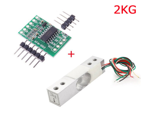 Aihasd Numérique Cellule De Charge Capteur De Poids 2 kg Portable Électronique Cuisine Échelle + HX711 Capteurs de Pesage Ad Module pour Arduino ► Photo 1/1