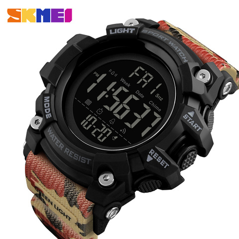 SKMEI-montre de sport étanche pour hommes, marque de luxe, mode militaire, horloge électronique, montre LED ► Photo 1/6