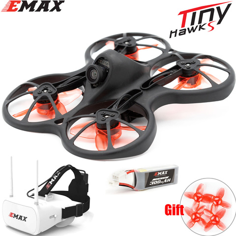 Emax – Mini Drone de course FPV 2S Tinyhawk S, avec caméra 0802 15500KV, Support de moteur sans balais, batterie 1/2S, lunettes FPV 5.8G, avion RC ► Photo 1/6