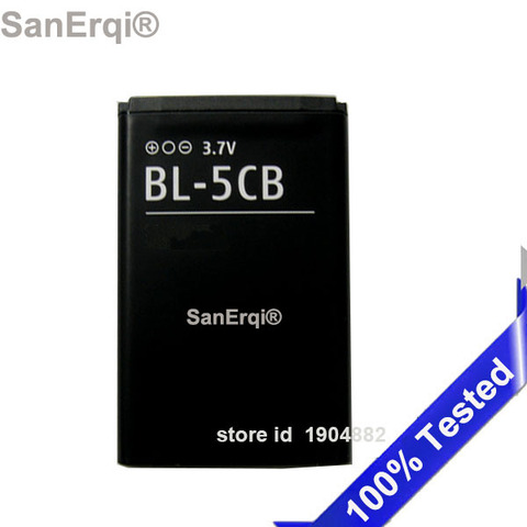 Batterie BL-5CB pour nokia 1000/1010/1100/1108/1110/1111/1112/1116/2730/1616/1800/BL-5CB batterie BL 5CB SanErqi ► Photo 1/1