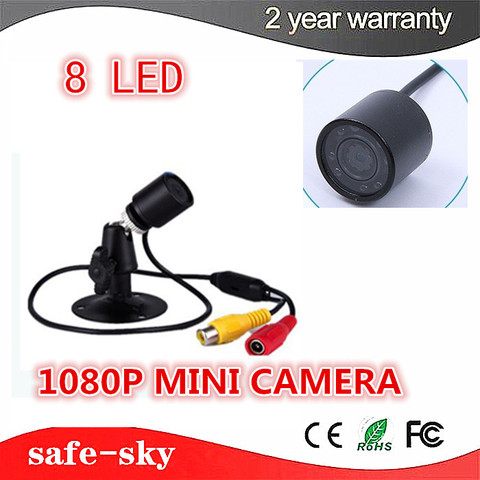 Mini caméra de Surveillance Bullet extérieure 1080p, lumière rouge, Vision jour/nuit, infrarouge, étanche ► Photo 1/4