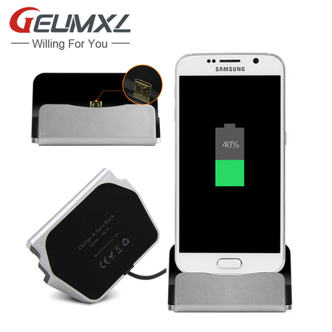 Pour Samsung S8 Plus Xiaomi Huawei LG HTC téléphone Android Micro type-c iPhone Dock chargeur synchronisation données Station d'accueil charge ► Photo 1/6