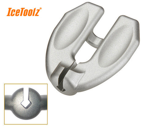 Fighter Icetoolz clé à rayons en acier inoxydable, outil de réparation de vélo professionnel 08C5, E03, pour mamelons de 3.45mm / 0.136