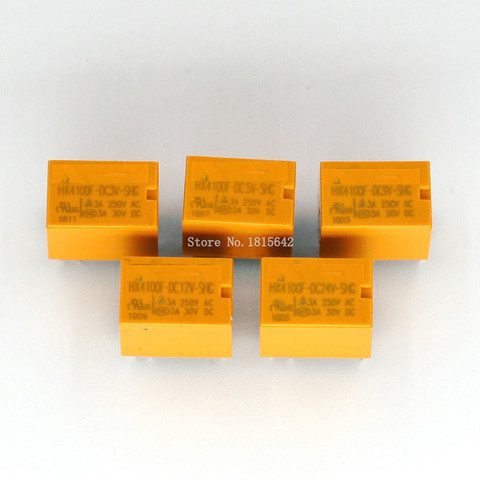 Relais hk4100F DC3V DC5V DC9V DC12V DC24V 6 broches 3A HK4100f-DC3V V AC/ 3A 30V DC 5 pièces/lot 250/5V/9V/12V/24V-SHG ► Photo 1/6