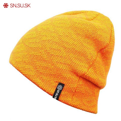 SN.SU.SK – bonnet unisexe à col roulé pour homme et femme, chapeau de sport, de Ski, tricoté, chaud, de marque, 9 couleurs, nouvelle collection hiver ► Photo 1/6