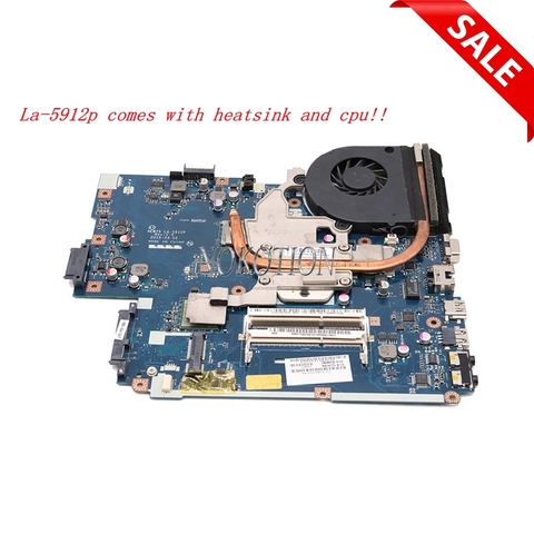 NOKOTION – carte mère MB. Ptq02001 pour ordinateur portable, pour Acer Aspire 5551 Series MBPTQ02001 LA-5912P & dissipateur de chaleur & cpu = La-5911p M880G DDR3 ► Photo 1/6