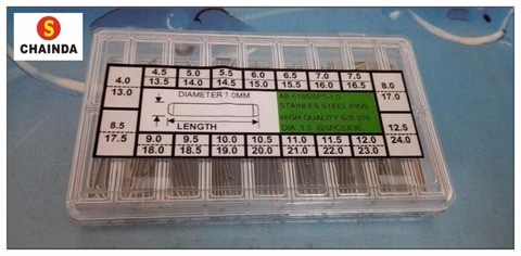 316-L acier inoxydable poli bracelet de montre pièces recharges de broche pour Tube et broche assortiment 0.8/0.9/1.0/1,1/1.2mm Dia ► Photo 1/1