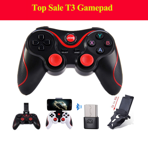 T3 smartphone manette de jeu manette de jeu sans fil Bluetooth 3.0 Android Gamepad Gaming télécommande pour téléphone PC tablettes pk S3 ► Photo 1/1