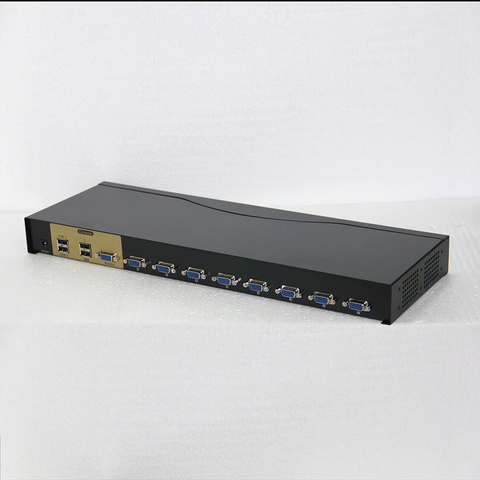 Charmvision – interrupteur KVM USB 2.0, 8 ports, pour ordinateur, monté en rack, télécommande simultanée, 8 pièces, câble kvm, UK801R ► Photo 1/1