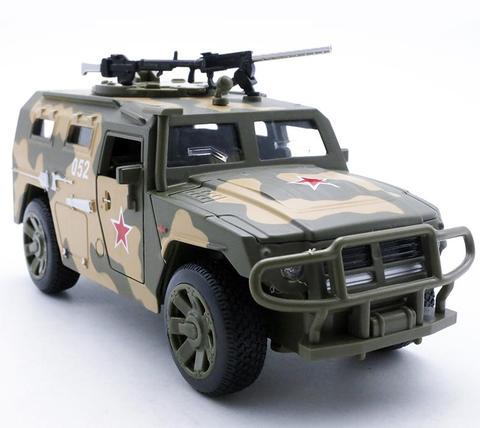 Échelle 1:32 alliage pull back SUV modèle, tigre militaire véhicules blindés, 4 portes ouvertes, métal coule sous pression, sound light jouet, Livraison Gratuite ► Photo 1/4