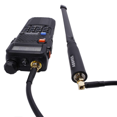 Abbree – Antenne tactique AR-152 AR-148 pour Baofeng Plus talkie-walkie, câble d'extension SMA femelle, UV-5R UV-82 UV-9R ► Photo 1/6