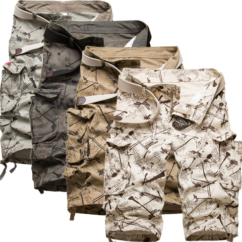 Short Cargo en coton pour homme, nouvelle collection été, Camouflage militaire, Short de planche de jogging, mode, respirant, coton, Business ► Photo 1/1