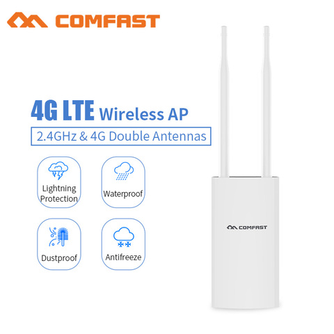 Comfast – routeur Wifi sans fil 4G LTE, prise et lecture de carte SIM, Portable, haute vitesse, pour l'extérieur, CF-E5 ► Photo 1/6