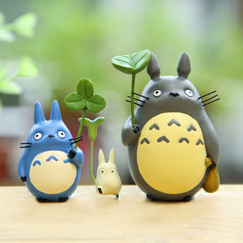Résine Hayao Miyazaki modèle Totoro | Figurines modèle fée Pot de fleur ornement, Miniatures mousse Gnome, décoration artisanat cadeaux pour la maison ► Photo 1/6