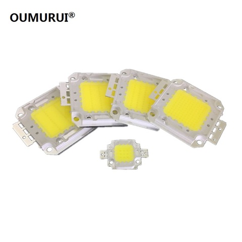 Lampe LED à puce COB, haute puissance, 10W/20W/30W/50W/100W, blanc chaud/blanc, 30mil, 1 pièce ► Photo 1/2