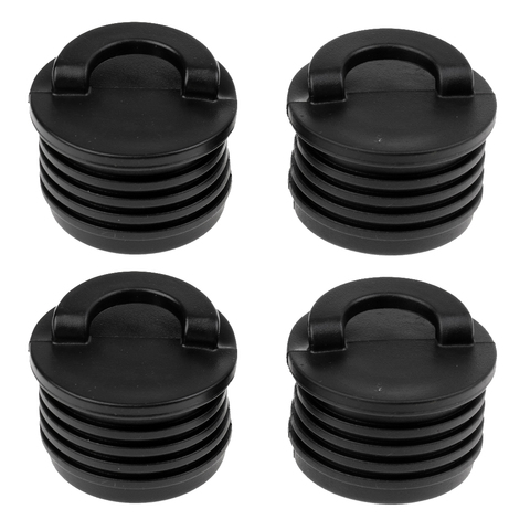 4 pièces noir Kayak Scupper bouchons bondes Drain trou accessoires de remplacement Marine Rafting Scupper Plug ► Photo 1/6