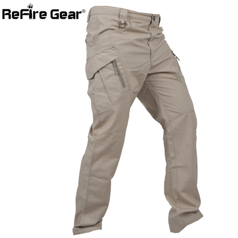 ReFire Gear IX11-pantalons militaires tactiques urbains SWAT, pantalon Cargo de Combat de l'armée, en coton extensible, décontracté ► Photo 1/6
