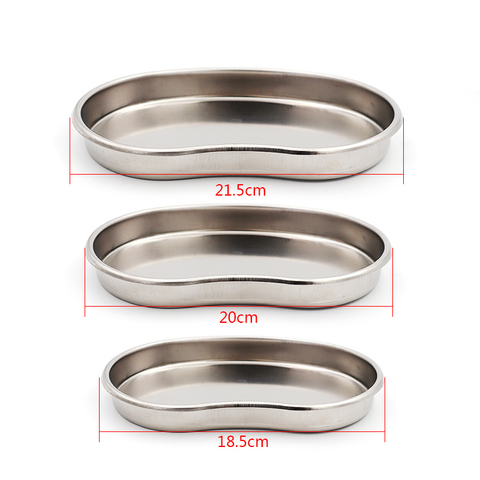 Plateau incurvé chirurgical dentaire en acier inoxydable, bol pliant en forme de rein médical, blanchiment des dents buccales, outil de nettoyage 1 pièce ► Photo 1/6