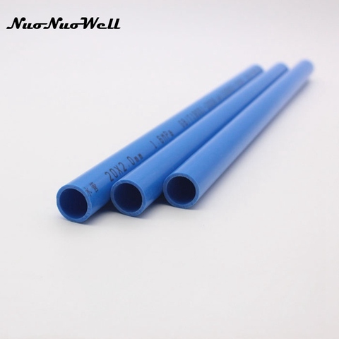 NuoNuoWell tuyau en plastique PVC | Diamètre extérieur 20mm 25mm 32mm 40mm tuyau d'eau, Tube bleu d'irrigation de jardin de 50cm de long ► Photo 1/1