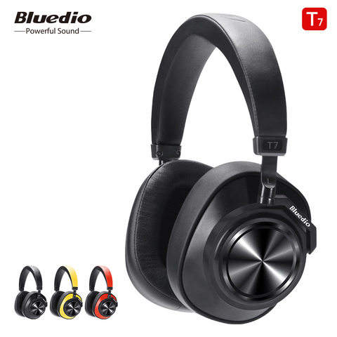 Casque Bluetooth Bluedio T7 casque sans fil à suppression Active du bruit défini par l'utilisateur pour téléphones et musique avec reconnaissance faciale ► Photo 1/6