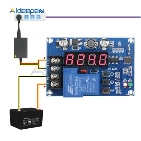 Module de contrôle de Charge 6-60V, carte de Protection de Charge de batterie au Lithium, contrôleur de Charge pour batterie 12v 24v 48v, XH-M600 ► Photo 1/6