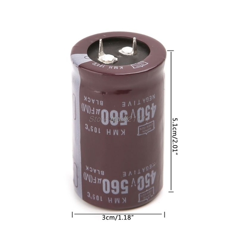 Soudeuse électrique 450V 560uF aluminium condensateur électrolytique Volume 35x50 pied dur livraison directe ► Photo 1/6