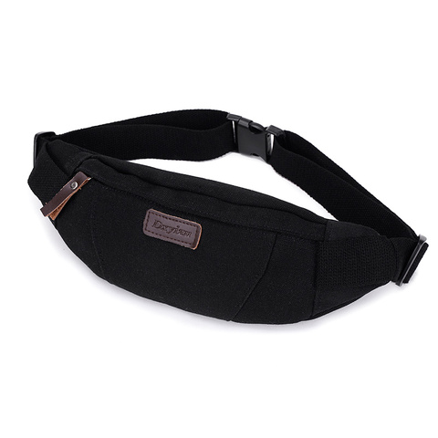 Sac de taille pour hommes ceinture sacs toile Fanny Pack Bum sac à main hanche argent ceinture voyage alpinisme téléphone portable sac à bandoulière ► Photo 1/6