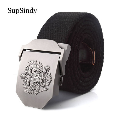 SupSindy toile ceinture russe emblème National alliage boucle militaire hommes ceinture armée tactique ceintures pour hommes meilleure qualité mâle sangle ► Photo 1/6