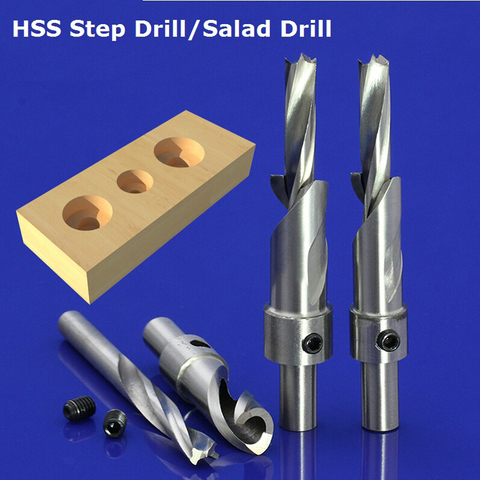 SHK A series perceuse à salade en acier rapide, 1 pièce de 10mm, outils de trou de broche CNC, forets HSS étagés, forets pour le travail du bois ► Photo 1/5