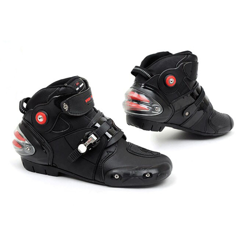 Original Moto bottines rue Moto équitation microfibre cuir chaussures Moto courte Botas Moto sport bottes de protection ► Photo 1/5