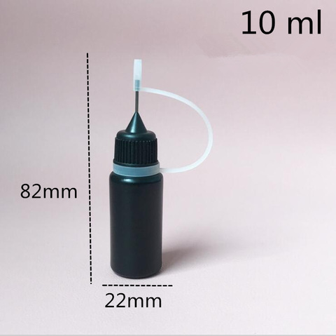 10 pièces 10 30 ML bouteilles en plastique noir huile essentielle et parfum supplément emballage conteneur petit trou de remplissage ► Photo 1/4