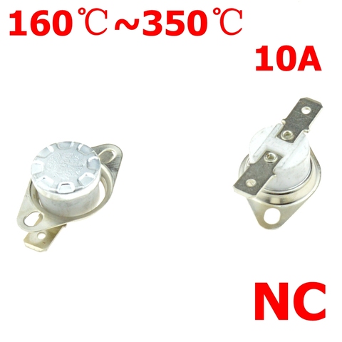 Interrupteur de Thermostat en céramique, modèle 165/170/200/220/250, DegC NC, normalement fermé, KSD301, 10A, 280 V ► Photo 1/2