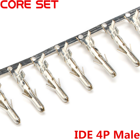 200 pcs/lot Grand 4 P 4D IDE Bornes Connecteur Mâle Aiguille Pour PC Ordinateur ATX IDE Connecteur D'alimentation Femelle Shell ► Photo 1/3