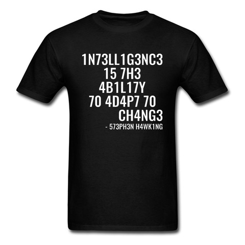 Physique Coder t-shirt IT ordinateur programme Hacker CPU hommes t-shirts 100% coton adapter ou mourir lettre hauts & t-shirts cadeau personnalisé t-shirt ► Photo 1/6