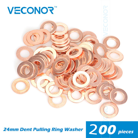 100 pcs Dent Tirant Anneaux Pour Spot Soudeur Panneau Anneau Rondelle Spot Machine De Soudage Consommables 24mm Dia ► Photo 1/3