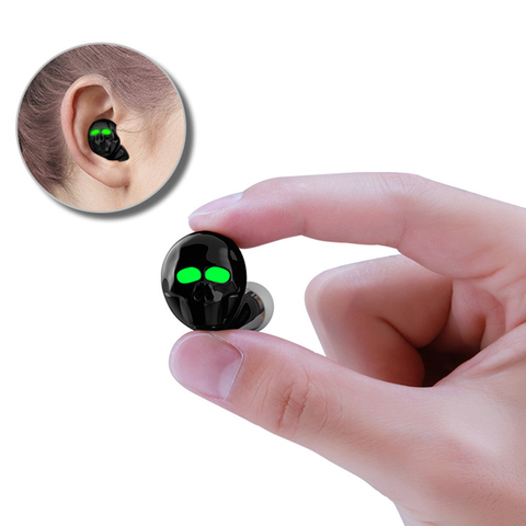 Écouteur Bluetooth os crâne avec Microphone suppression du bruit Hi-Fi mains libres basse stéréo Mini Micro écouteur ► Photo 1/1