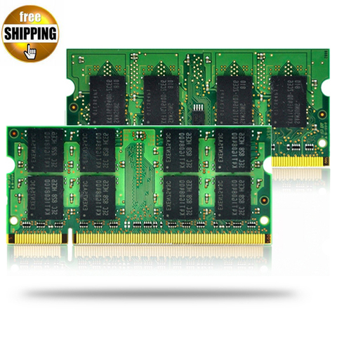 JZL – Module de mémoire vive SDRAM DDR2, double canal, 1 go/2 go, sans ECC, 800 broches, 667 V, SODIMM, pour ordinateur portable/Notebook, 533/PC2-6400S/200/1.8 MHz ► Photo 1/5