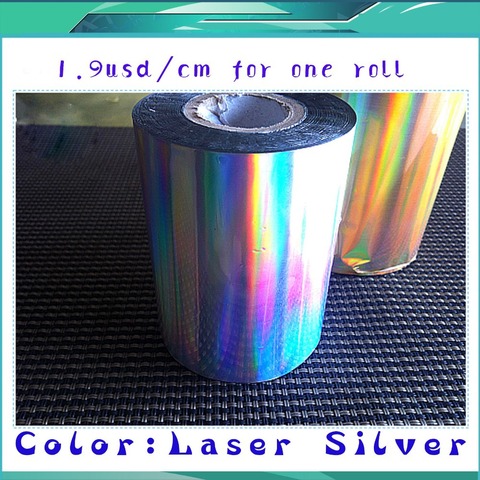 Laser couleur argent MOQ:3CM x longueur: 3M échantillon feuille chaude estampage transfert de chaleur serviette dorure PVC carte de visite gaufrage ► Photo 1/4