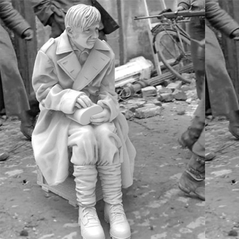 Kit de 1/35 soldats captifs en résine GK, thème militaire de la WWII, combinaison de scènes non revêtues, sans couleur ► Photo 1/4