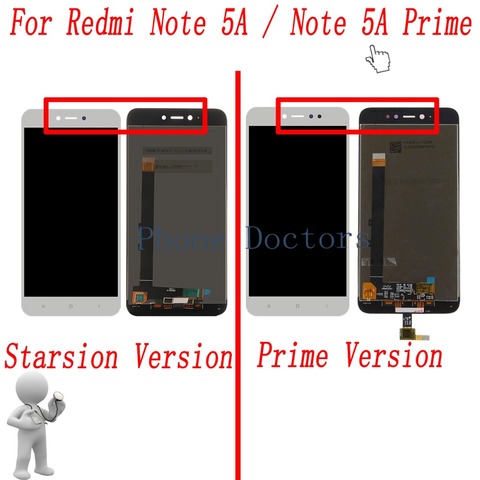 5.5 ''écran tactile numériseur verre + écran LCD assemblée pour Xiaomi Redmi Note 5A MDG6 / Redmi Note 5A Prime MDG6S ► Photo 1/5