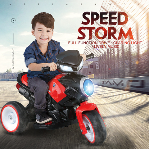 Enfant électrique moto Tricycle batterie voiture avec musique enfants monter sur Tricycle jouets pour enfants voitures de collection jouets pour garçons ► Photo 1/1