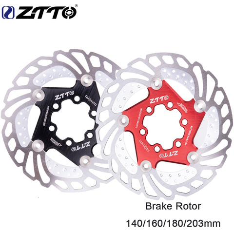 ZTTO 1pc vtt DH vélo frein à disque refroidissement Rotor flottant 203mm 180mm 160mm 140mm 6 boulons Rotor acier pour VTT RT99 RT86 ► Photo 1/6
