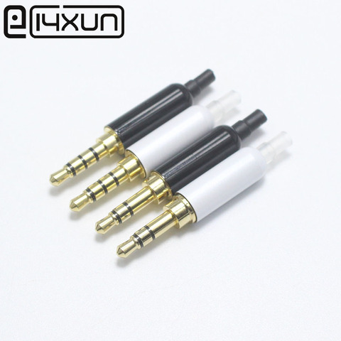 EClyxun – prise jack 3.5mm, 2 pièces, 3/4 pôles, cuivre plaqué or, prise stéréo 3.5 pour haut-parleur Audio, écouteurs, bricolage réparation prise 3.5mm ► Photo 1/6