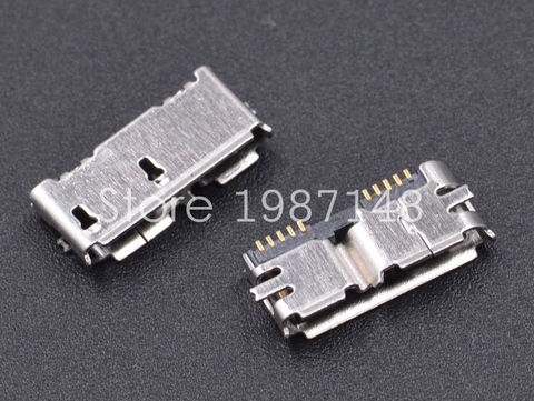 Connecteur Micro USB 3.0 B Type SMT femelle SMD2 10 broches pour disque dur Mobile, Interface de données, 2 pièces ► Photo 1/1