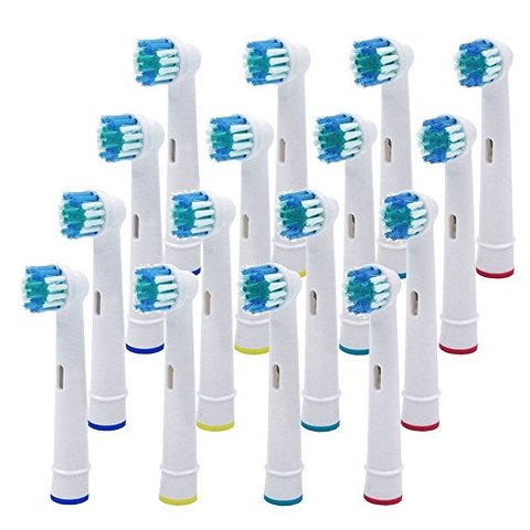 16 pièces têtes de brosse à dents de rechange brosse électrique pour Oral B Braun modèles puissance Triumph précision propre sensible propre ► Photo 1/4