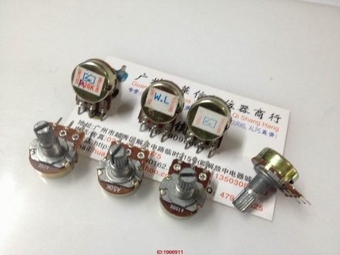 5 pcs / lot 148-type potentiomètre unique A20K A50K A100K A200K poignée 15 MM potentiomètre de volume de fleur ► Photo 1/1